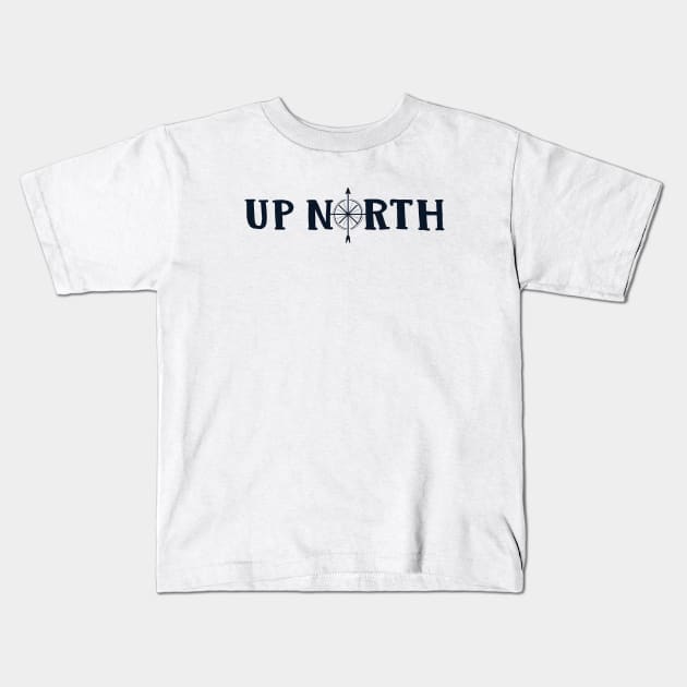 Up North Compass Kids T-Shirt by GreatLakesLocals